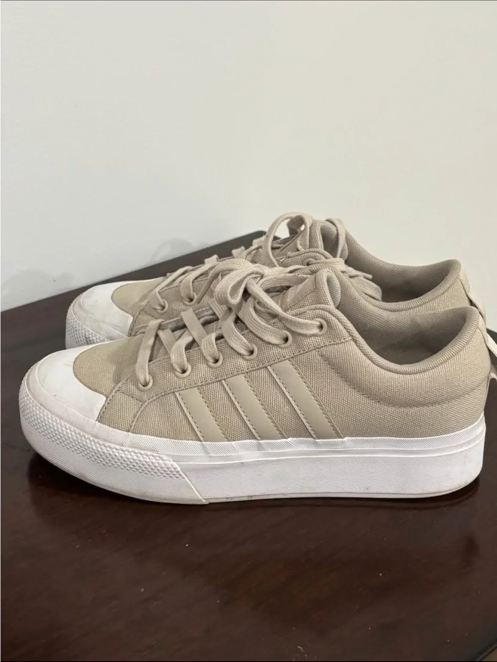 adidas Neutral Beige Low-Top Sneakers